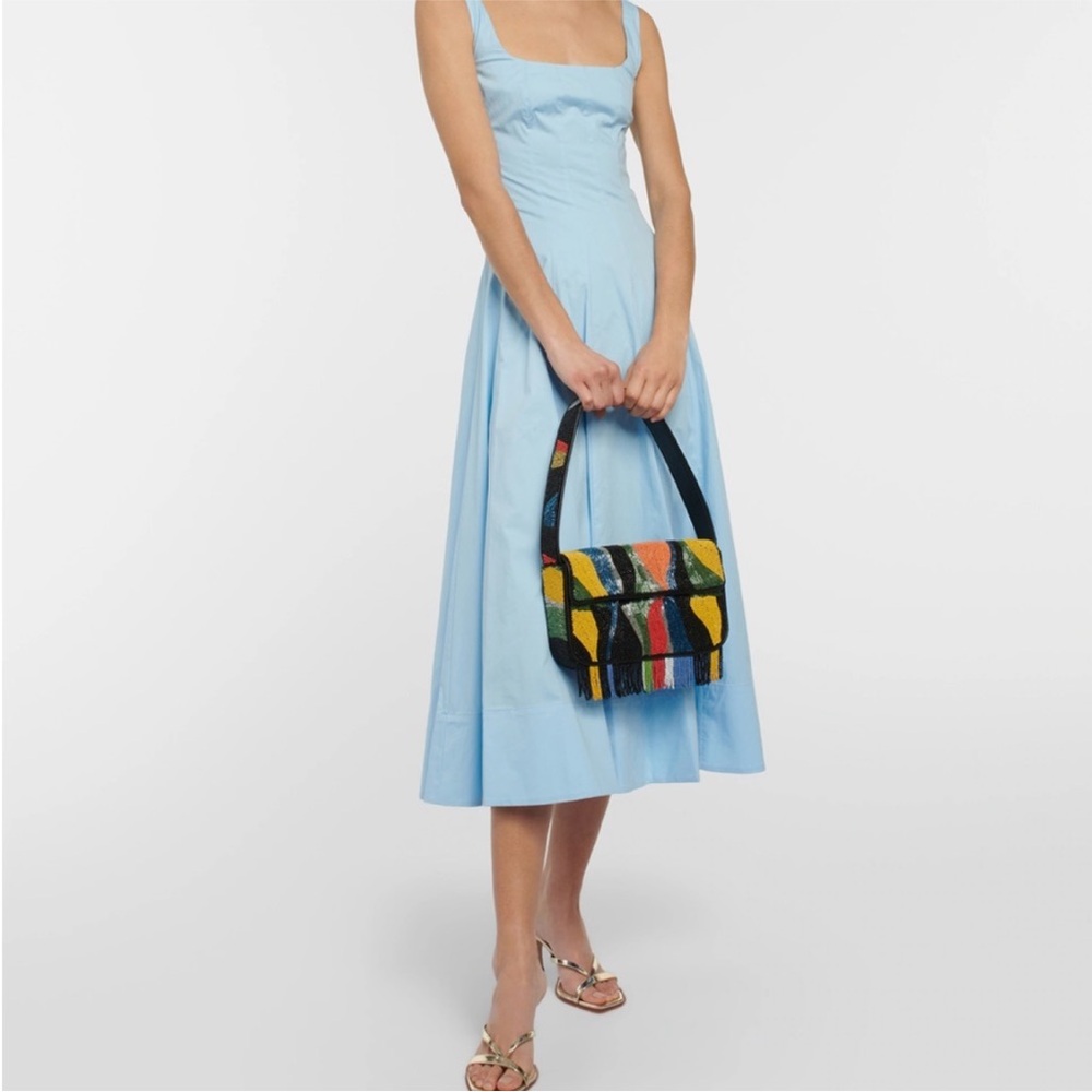 STAUD BEADED TOMMY BAG MULTI COLOR FRINGE - Picture 2 of 5